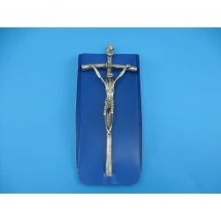 Krzyż Papieski metalowy.Duży 27 cm.Wersja LUX Nr.1